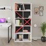 Hanah Home Ktp-910-Bk-1 Estantería Blanco y Rojo